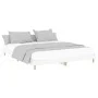 White engineered wood bed frame 120x200 cm by vidaXL, Beds and slatted bases - Ref: Foro24-832045, Price: 109,60 €, Discount: %