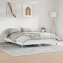 White engineered wood bed frame 120x200 cm by vidaXL, Beds and slatted bases - Ref: Foro24-832045, Price: 109,60 €, Discount: %