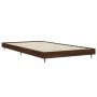 Oak brown engineered wood bed frame 90x190 cm by vidaXL, Beds and slatted bases - Ref: Foro24-832204, Price: 72,04 €, Discoun...
