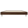 Oak brown engineered wood bed frame 90x190 cm by vidaXL, Beds and slatted bases - Ref: Foro24-832204, Price: 72,04 €, Discoun...
