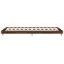 Oak brown engineered wood bed frame 90x190 cm by vidaXL, Beds and slatted bases - Ref: Foro24-832204, Price: 72,04 €, Discoun...