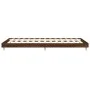 Oak brown engineered wood bed frame 90x190 cm by vidaXL, Beds and slatted bases - Ref: Foro24-832204, Price: 71,16 €, Discoun...