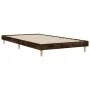 Estructura de cama madera de ingeniería roble ahumado 90x190 cm de vidaXL, Camas y somieres - Ref: Foro24-832098, Precio: 75,...