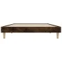 Estructura de cama madera de ingeniería roble ahumado 90x190 cm de vidaXL, Camas y somieres - Ref: Foro24-832098, Precio: 75,...