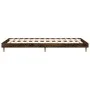 Estructura de cama madera de ingeniería roble ahumado 90x190 cm de vidaXL, Camas y somieres - Ref: Foro24-832098, Precio: 75,...