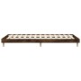 Smoked oak engineered wood bed frame 90x190 cm by vidaXL, Beds and slatted bases - Ref: Foro24-832098, Price: 76,59 €, Discou...