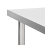 Küchenarbeitstisch mit Edelstahlrädern 80x60x85 cm von vidaXL, Wiederherstellung - Ref: Foro24-51636, Preis: 147,98 €, Rabatt: %