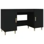 Schwarzer Sperrholzschreibtisch 140x50x75 cm von vidaXL, Schreibtische - Ref: Foro24-812763, Preis: 116,01 €, Rabatt: %