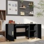 Schwarzer Sperrholzschreibtisch 140x50x75 cm von vidaXL, Schreibtische - Ref: Foro24-812763, Preis: 117,60 €, Rabatt: %