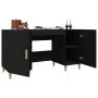Schwarzer Sperrholzschreibtisch 140x50x75 cm von vidaXL, Schreibtische - Ref: Foro24-812763, Preis: 116,01 €, Rabatt: %