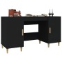 Schwarzer Sperrholzschreibtisch 140x50x75 cm von vidaXL, Schreibtische - Ref: Foro24-812763, Preis: 117,60 €, Rabatt: %