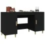 Schwarzer Sperrholzschreibtisch 140x50x75 cm von vidaXL, Schreibtische - Ref: Foro24-812763, Preis: 116,01 €, Rabatt: %