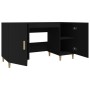 Schwarzer Sperrholzschreibtisch 140x50x75 cm von vidaXL, Schreibtische - Ref: Foro24-812763, Preis: 117,60 €, Rabatt: %