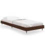 Bettgestell aus braunem Eichenholzwerkstoff, 75 x 190 cm von vidaXL, Betten und Lattenroste - Ref: Foro24-832212, Preis: 65,2...