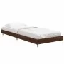 Estructura de cama madera de ingeniería roble marrón 75x190 cm de vidaXL, Camas y somieres - Ref: Foro24-832212, Precio: 64,4...