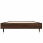 Bettgestell aus braunem Eichenholzwerkstoff, 75 x 190 cm von vidaXL, Betten und Lattenroste - Ref: Foro24-832212, Preis: 65,2...