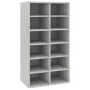 Zapatero de madera contrachapada gris hormigón 54x34x100,5 cm de vidaXL, Zapateros y organizadores de calzado - Ref: Foro24-8...