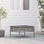 Garden stool with gray synthetic rattan cushion by vidaXL, Garden sets - Ref: Foro24-319669, Price: 54,95 €, Discount: %