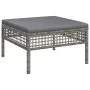 Garden stool with gray synthetic rattan cushion by vidaXL, Garden sets - Ref: Foro24-319669, Price: 54,18 €, Discount: %