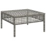 Garden stool with gray synthetic rattan cushion by vidaXL, Garden sets - Ref: Foro24-319669, Price: 54,95 €, Discount: %