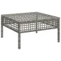 Garden stool with gray synthetic rattan cushion by vidaXL, Garden sets - Ref: Foro24-319669, Price: 54,18 €, Discount: %