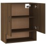 Oak brown plywood wall cabinet 60x31x70 cm by vidaXL, Lockers and storage cabinets - Ref: Foro24-817590, Price: 55,04 €, Disc...