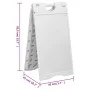 Gray HDPE A-frame advertising easel 45x7x84.5 cm by vidaXL, Outdoor activities - Ref: Foro24-154403, Price: 101,59 €, Discoun...