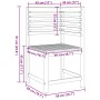 Conjunto de Bancos de Jardín 5 pcs Marrón