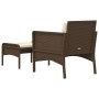 2-piece garden furniture set and brown synthetic rattan cushions by vidaXL, Garden sets - Ref: Foro24-319677, Price: 103,68 €...