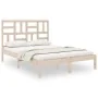 Solid wood bed frame 120x190 cm by vidaXL, Beds and slatted bases - Ref: Foro24-3105920, Price: 114,02 €, Discount: %