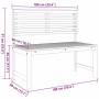 Conjunto de Bancos de Jardín 3 pcs Marrón