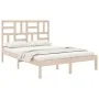Bettgestell aus Massivholz 120x190 cm von vidaXL, Betten und Lattenroste - Ref: Foro24-3105920, Preis: 114,02 €, Rabatt: %