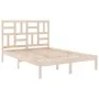 Solid wood bed frame 120x190 cm by vidaXL, Beds and slatted bases - Ref: Foro24-3105920, Price: 114,02 €, Discount: %