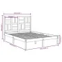 Solid wood bed frame 120x190 cm by vidaXL, Beds and slatted bases - Ref: Foro24-3105920, Price: 114,02 €, Discount: %