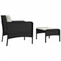 Garden furniture set 2 pieces and black synthetic rattan cushions by vidaXL, Garden sets - Ref: Foro24-319678, Price: 118,29 ...