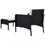Garden furniture set 2 pieces and black synthetic rattan cushions by vidaXL, Garden sets - Ref: Foro24-319678, Price: 118,29 ...