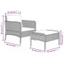 Garden furniture set 2 pieces and black synthetic rattan cushions by vidaXL, Garden sets - Ref: Foro24-319678, Price: 118,29 ...