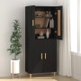 Aparador de madera contrachapada negro 69,5x34x90 cm de vidaXL, Aparadores - Ref: Foro24-812133, Precio: 85,85 €