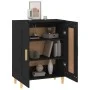 Aparador de madera contrachapada negro 69,5x34x90 cm de vidaXL, Aparadores - Ref: Foro24-812133, Precio: 78,48 €, Descuento: %
