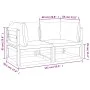 Modular corner sofas 2 units acacia wood with green cushions by vidaXL, Modular outdoor sofas - Ref: Foro24-360016, Price: 24...