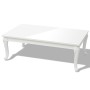 Mesa de centro blanco brillante 115x65x42 cm