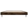 Smoked oak engineered wood bed frame 90x190 cm by vidaXL, Beds and slatted bases - Ref: Foro24-832306, Price: 80,48 €, Discou...