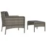 Garden furniture set 2 pieces with gray synthetic rattan cushions by vidaXL, Garden sets - Ref: Foro24-319679, Price: 124,33 ...