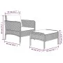 Garden furniture set 2 pieces with gray synthetic rattan cushions by vidaXL, Garden sets - Ref: Foro24-319679, Price: 124,33 ...
