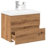 Mueble con lavabo integrado roble artisan