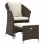 2-piece garden furniture set and brown synthetic rattan cushions by vidaXL, Garden sets - Ref: Foro24-319683, Price: 157,22 €...