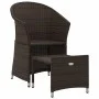 2-teiliges Gartenmöbel-Set und braune synthetische Rattankissen von vidaXL, Gartensets - Ref: Foro24-319683, Preis: 157,22 €,...