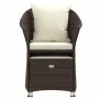 2-piece garden furniture set and brown synthetic rattan cushions by vidaXL, Garden sets - Ref: Foro24-319683, Price: 157,22 €...