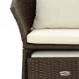 2-piece garden furniture set and brown synthetic rattan cushions by vidaXL, Garden sets - Ref: Foro24-319683, Price: 157,22 €...