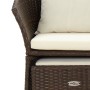 2-teiliges Gartenmöbel-Set und braune synthetische Rattankissen von vidaXL, Gartensets - Ref: Foro24-319683, Preis: 140,72 €,...